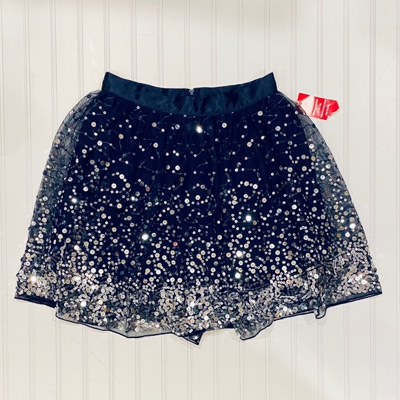 Crystal Doll Blue Layered Prom Sequin Skirt (NWT) - Picture 2 of 6